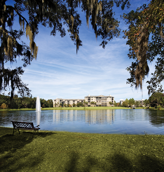 Lake Port Square from a distance